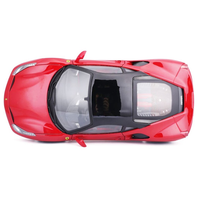 بوراجو سيارة فيراري 488 1/18 معدنية - 16905 - Image 4