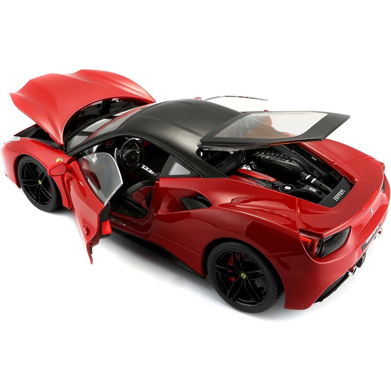 بوراجو سيارة فيراري 488 1/18 معدنية - 16905 - Image 5