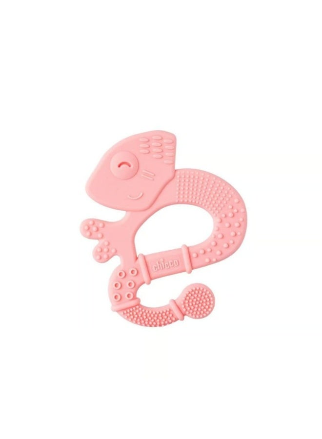 Chicco Super Soft Iguana Teether 2m+ Pink - Image 1