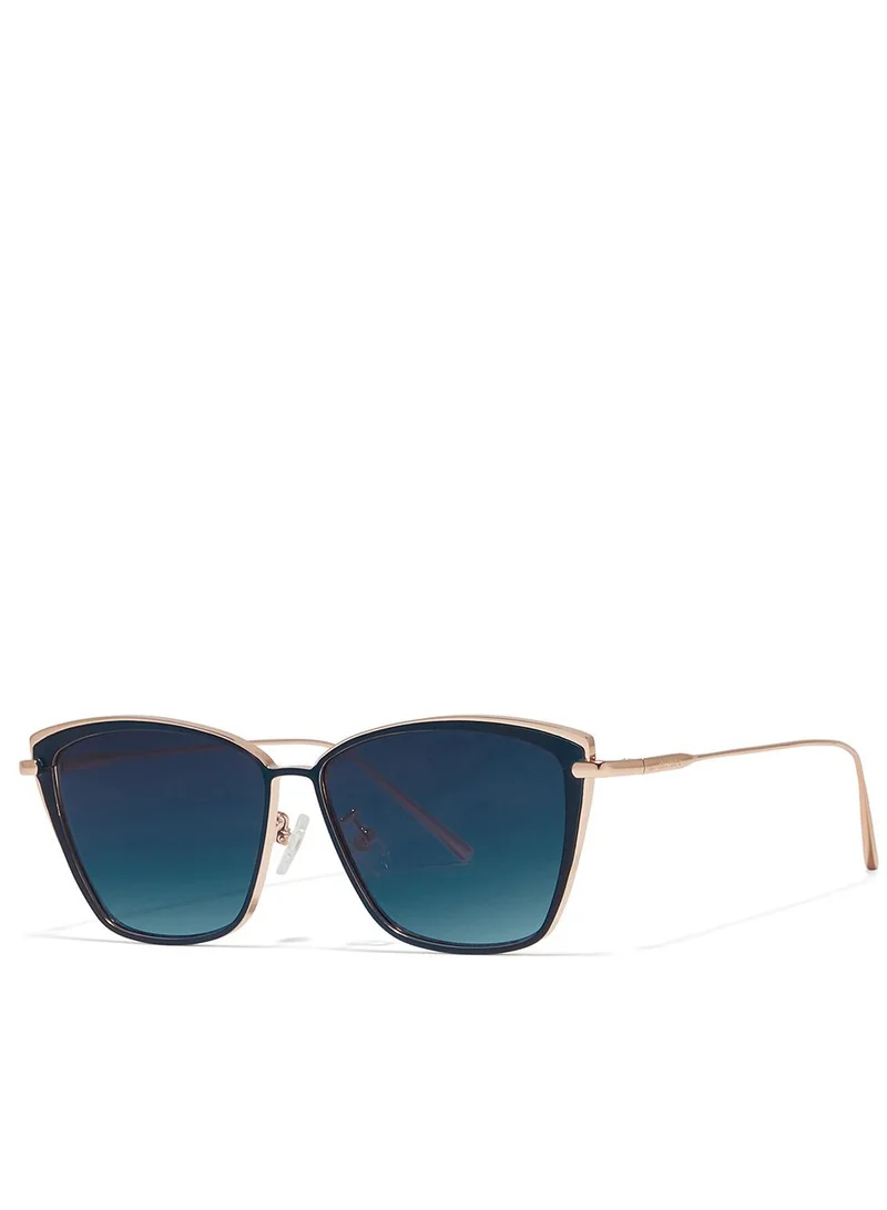 30Sundays 30Sundays SUPER CHIC,Women Sunglasses, Cat Eye Sunglasses, UV Protection: UV400 (Blue,Blue)