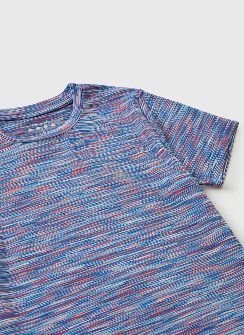 ماتلان Souluxe Boys Multicolour Space Dye T-Shirt