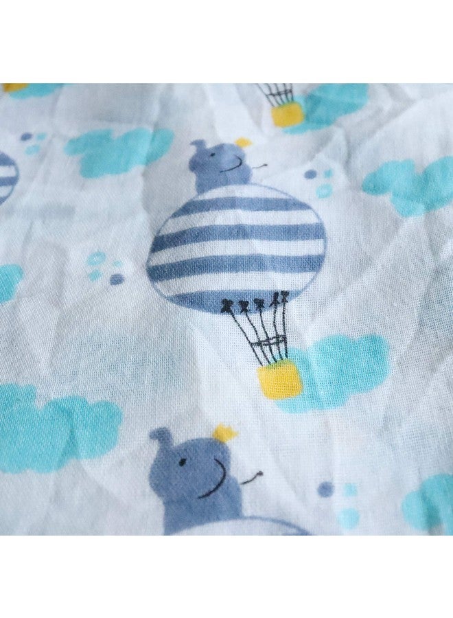 Dolphers Organic Cotton Baby Muslin Swaddle (Multicolour, 100X100 Cm) - Pack Of 3 - Image 4