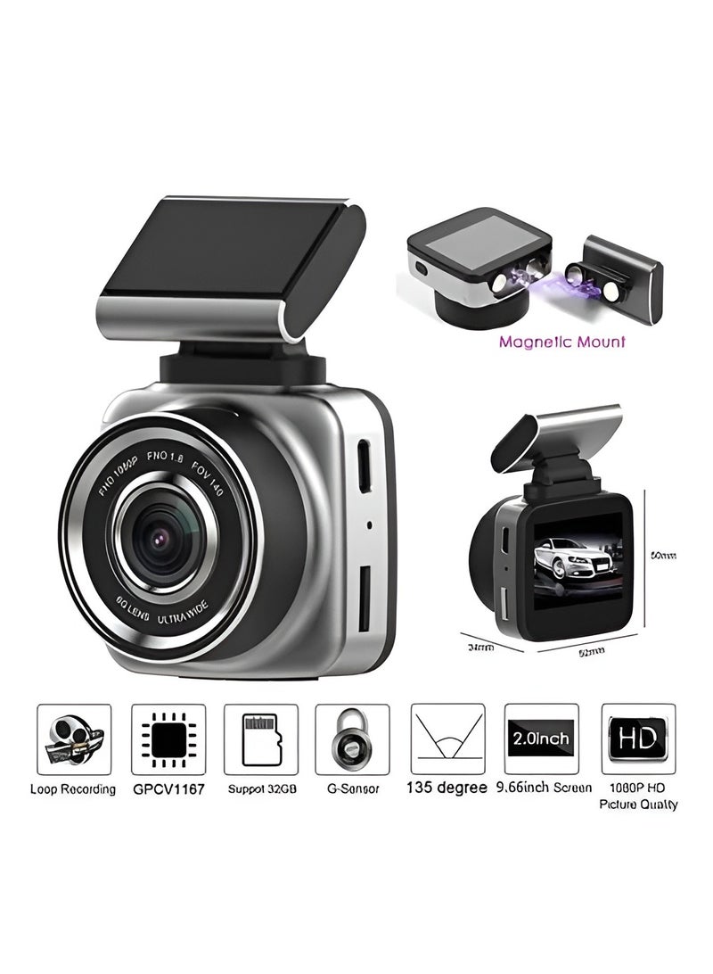 Dash Camera for Cars 1080 FHD, DVR Car Dash Cam with G Sensor Technology 200W Dash Cam Loop Recording Loop Recording, Motion Detection - Image 3