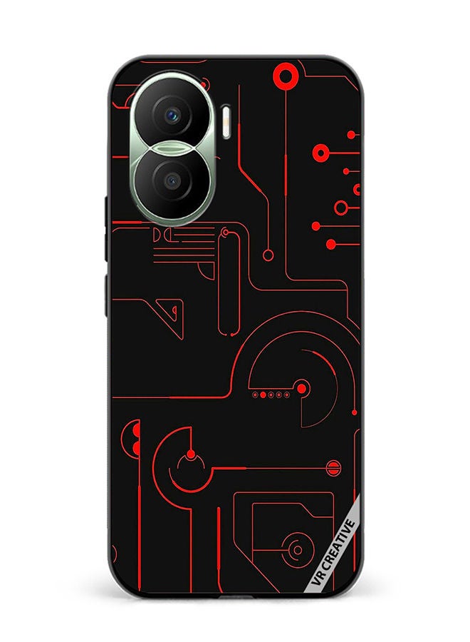 VR CREATIVE Protective Case Cover For Honor Play7T Pro Game Circuit Design Multicolour - Image 1