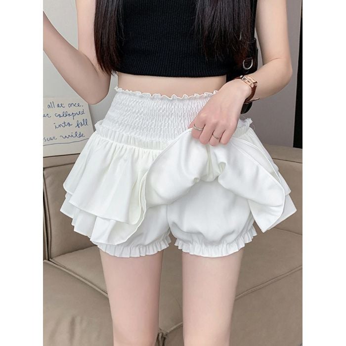Spot Delivery Ballet Style Fluffy Cake Skirt Female Girl Petite A-Line Skirt Short Skirt - Image 1