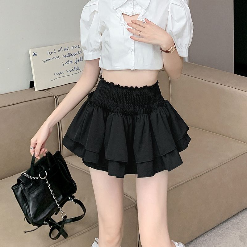 Spot Delivery Ballet Style Fluffy Cake Skirt Female Girl Petite A-Line Skirt Short Skirt - Image 5