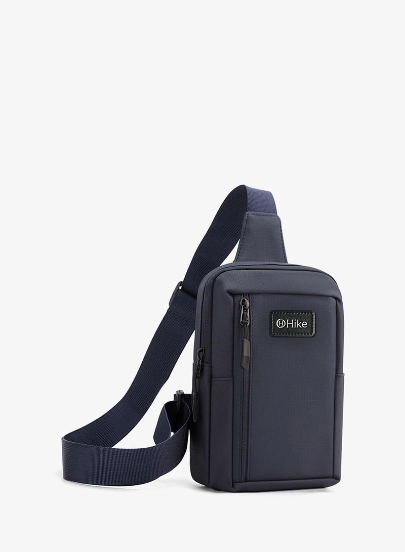 Hike Unisex Cross Body Chest Bag Synthetic Water-Resistant Scratch Resistant Small Shoulder Sling Bag for Business Travel Outdoor Shopping, HK9004-BLUE - Image 2