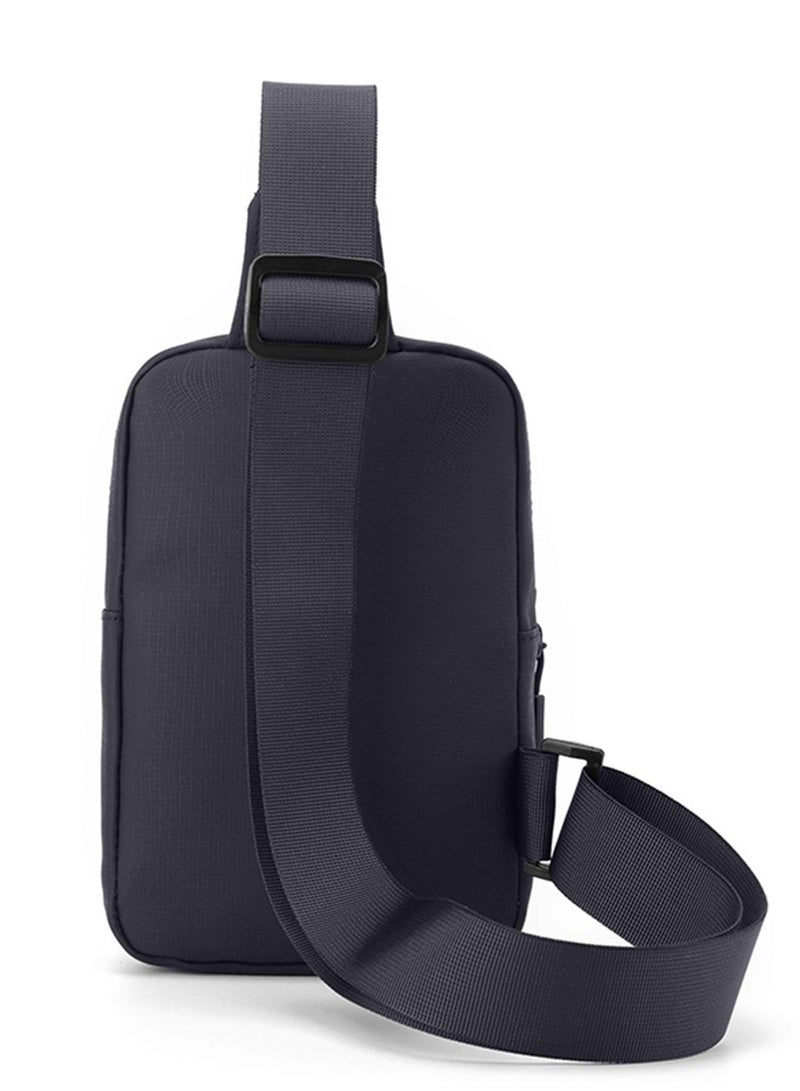 هايك Hike Unisex Cross Body Chest Bag Synthetic Water-Resistant Scratch Resistant Small Shoulder Sling Bag for Business Travel Outdoor Shopping, HK9004-BLUE - Image 4