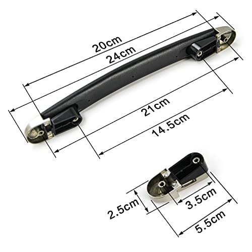 Volein Suitcase Handle Replacement, Plastic Spare Strap Handle Grip Replacement Part Black for Luggage Case Repair (B005) - Image 2