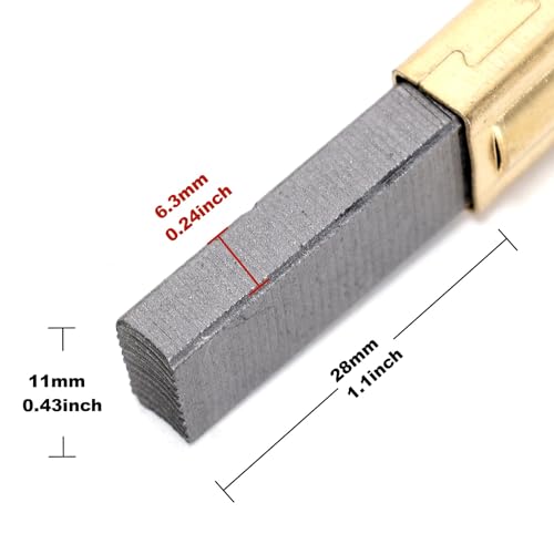 Ruimou 2Pcs Power Tool Carbon Brushes 3090210 (11x6.3x28mm) Compatible with Festool Accessories - Image 4