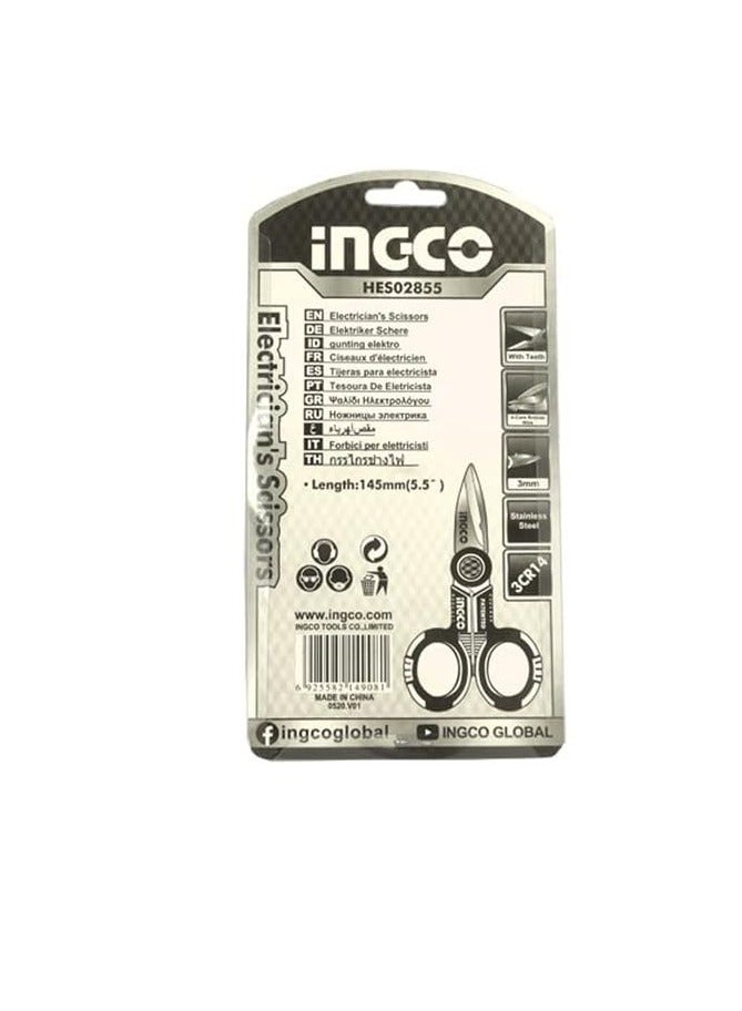 INGCO INGCO 5.5 Inch Electrician"s Scissors - HES02855 - Image 4