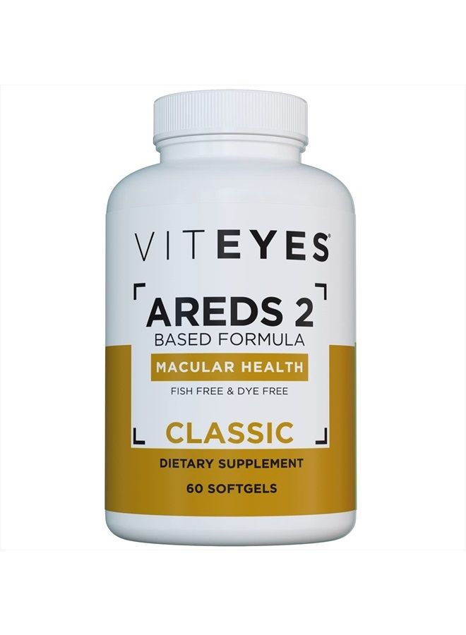 Viteyes AREDS 2 Classic Macular Health Formula Softgels, Eye Health Vitamin for Vision Protection, Lower Zinc, Eye Vitamins, Macular Vitamins, Beta-Carotene Free, 60 Softgels  - Image 1