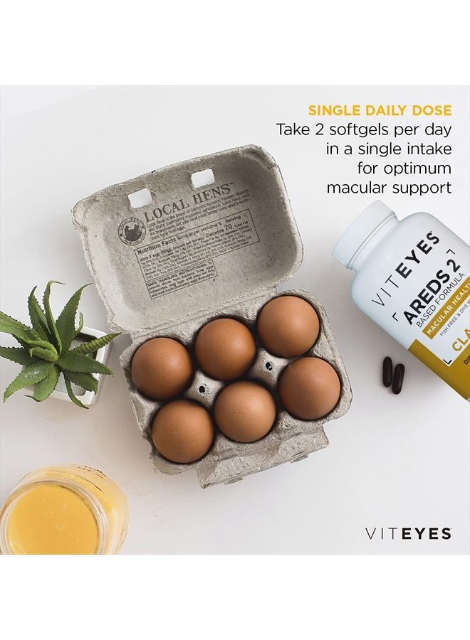 Viteyes AREDS 2 Classic Macular Health Formula Softgels, Eye Health Vitamin for Vision Protection, Lower Zinc, Eye Vitamins, Macular Vitamins, Beta-Carotene Free, 60 Softgels  - Image 4
