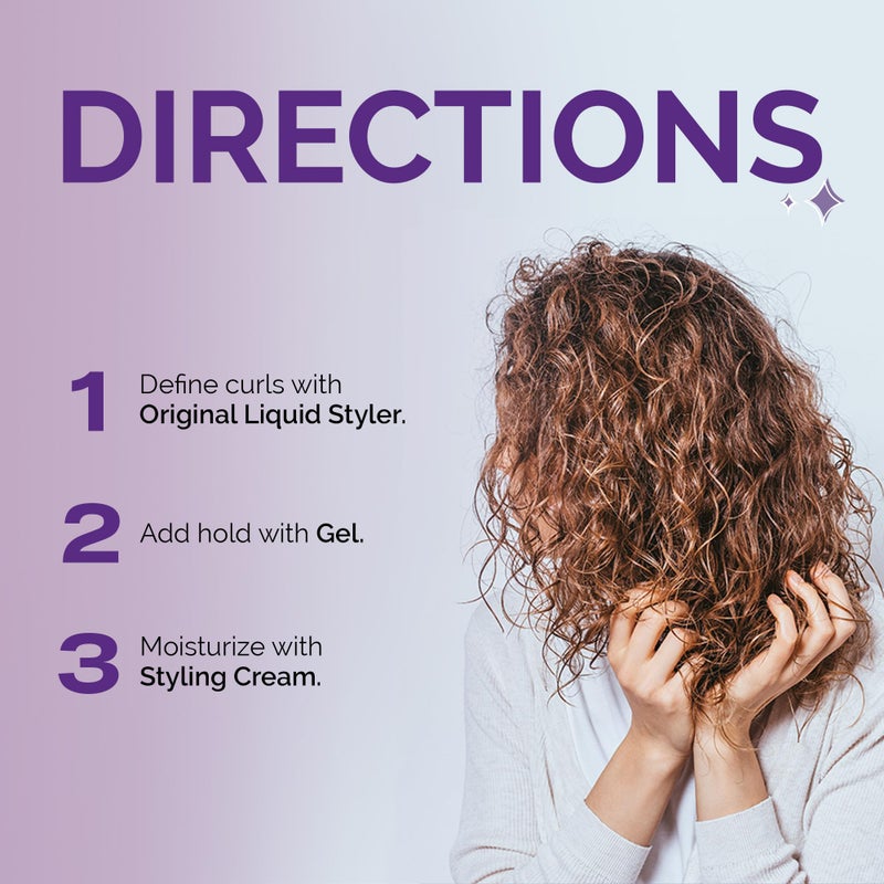 Curl Keeper Travel Pack for Curly Hair - TSA Approved Travel Set Includes Original Liquid Styler, Hold Gel & Styling Cream - Frizz-Free Hair Care Products for All Curl Types - Starter Gift Set - Image 5