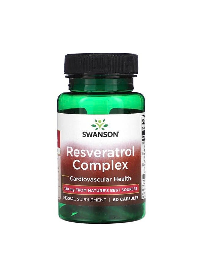 SWANSON مركب ريسفيراترول، 60 كبسولة