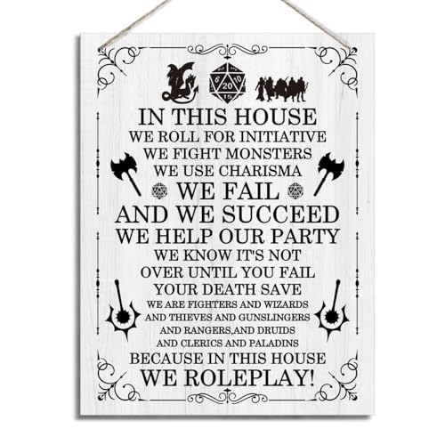 ZPPRJF Dungeons And Dragons Decor, Dungeons And Dragons Gifts, Dragon Wall Decor, Dragon Room Decor, Rustic Farmhouse Home Decor, Hanging Wall Art Decor, Home Decor for Front Door - Image 1
