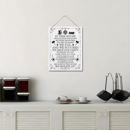 ZPPRJF Dungeons And Dragons Decor, Dungeons And Dragons Gifts, Dragon Wall Decor, Dragon Room Decor, Rustic Farmhouse Home Decor, Hanging Wall Art Decor, Home Decor for Front Door - Image 5