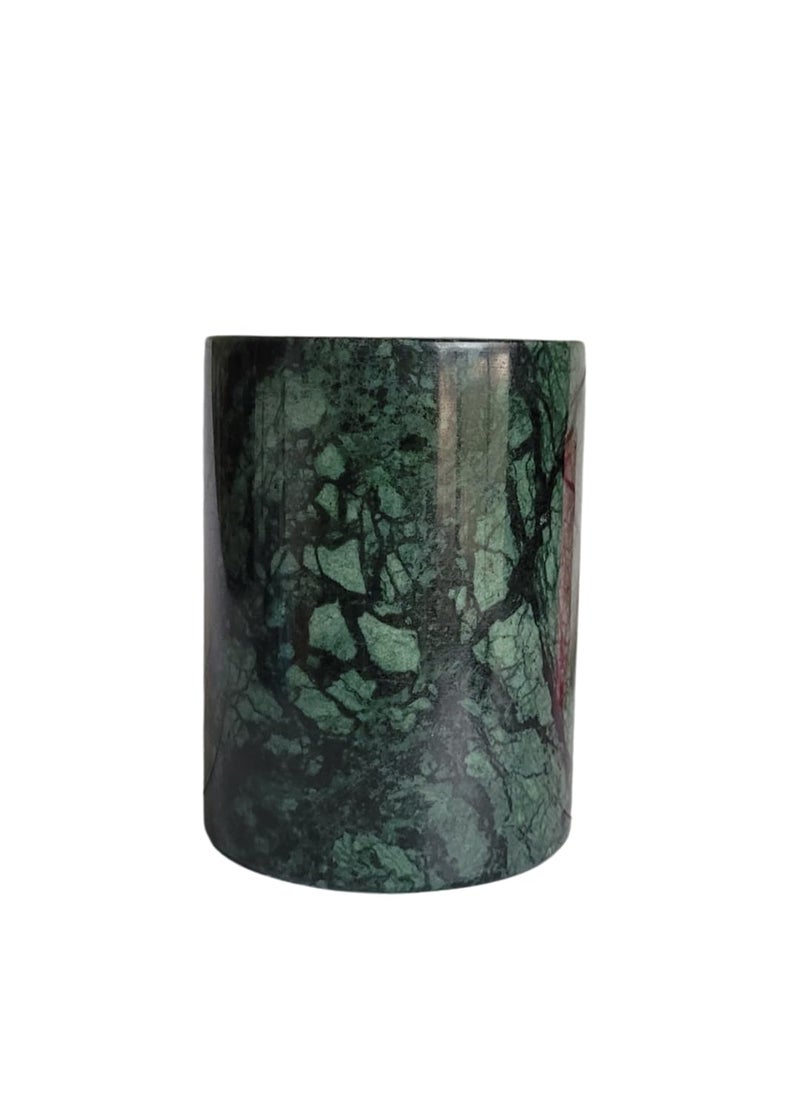 R&M - RM Green Marble Utensil and Wine Bottle Holder, Flower Vase, Black Stone Customize Kitchen Tools - Image 1