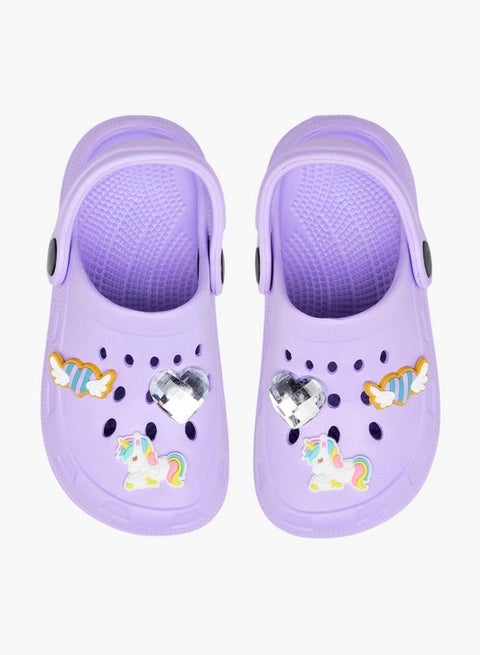 Unicorn Accent Clogs with Backstrap