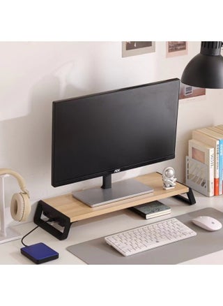 Computer Monitor Raising Rack Office Desktop Storage Box Storage Shelf Desktop Screen Raising Pad High Bracket-Color:Wood Color Plate Black Leg Rest {with Usb Interface Style} - pzsku/Z94FC88AF70ECB68945D8Z/45/1746186087/cf3022dc-7126-418a-839c-a5dda925d1c6