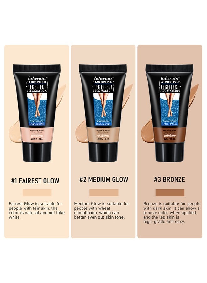 lakerain - Leg Makeup- Waterproof No Transfer, Leg Vein Cover up Makeup for Varicose Veins Waterproof Black Skin, Leg and Body Scar Cover up Makeup for Tattoo Cover Up #01 - Image 1