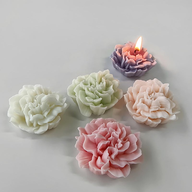 ESEDAGE Flower Molds Flower Peony Resin Mold - Resin Casting Silicone Molds for Home Decor & Candle Making Wave Spiral Mold - Image 3