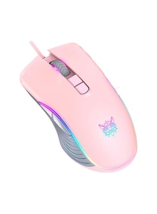 ONIKUMA CW908 Pink Wired Gaming Mouse PC RGB 7 Keys 7200 DPI Adjustable Ergonomic USB Girls gamer mouse For Laptop Home Office - pzsku/Z94FCBA8E7F566CD96C17Z/45/_/1693212154/4e692078-78c3-478f-b9dc-deefbb73eec5