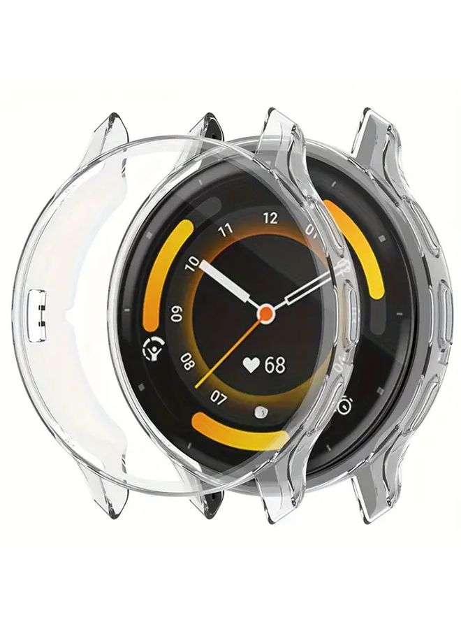Venu 3s غطاء واقي من TPU مع حماية كاملة للشاشة باللون الفضي - Image 3