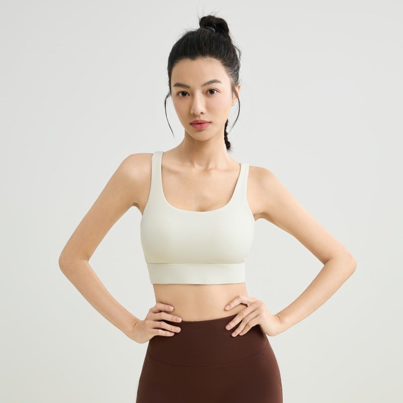 Bra Running Vest Fitness Sports Bra Push-Up Naked Feeling Quick-Drying Integrated Chest Pad Yoga Bra Sports Style - Image 1