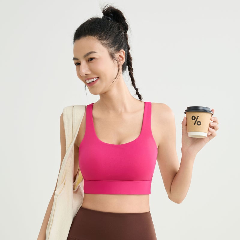Bra Running Vest Fitness Sports Bra Push-Up Naked Feeling Quick-Drying Integrated Chest Pad Yoga Bra Sports Style - Image 2