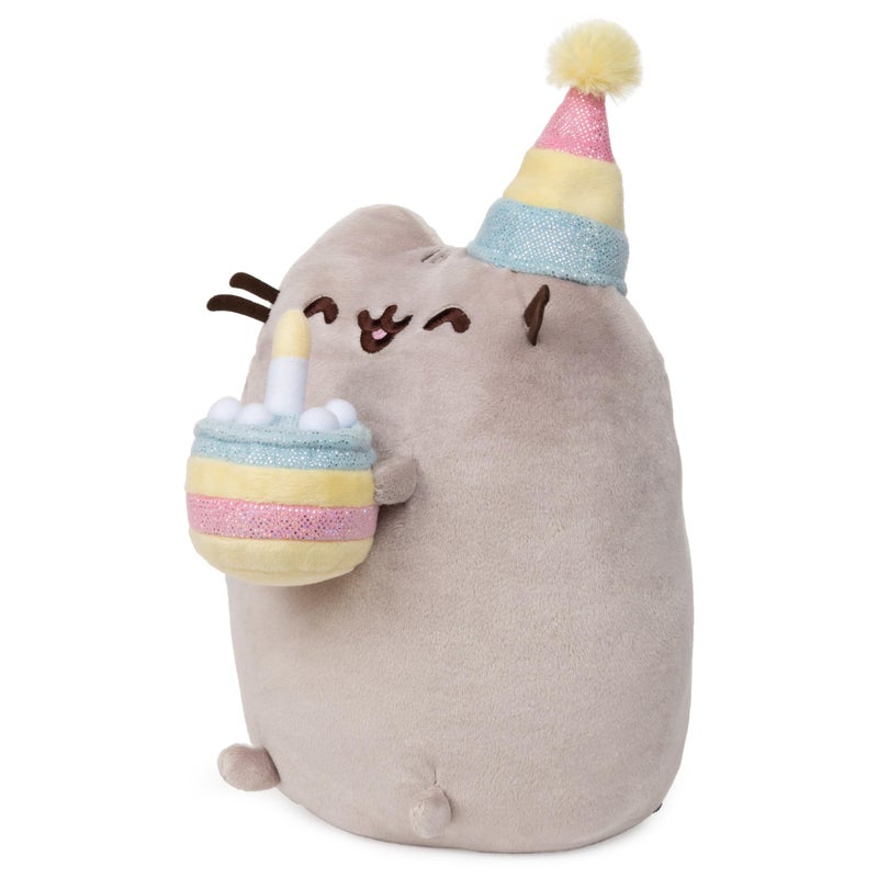 GUND Pusheen Birthday Cake Plush Stuffed Animal Cat, 9.5" - Image 3