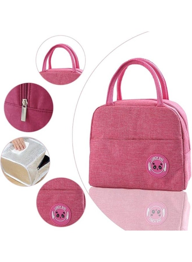 فالمر حقيبة غداء معزولة وحقيبة حمل وصندوق غداء وحقيبة تبريد قابلة لإعادة الاستخدام وحاوية غداء وحامل غداء مقاوم للماء للنساء والرجال والطلاب والأطفال - Image 3