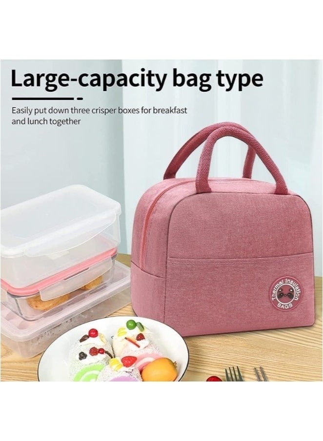 فالمر حقيبة غداء معزولة وحقيبة حمل وصندوق غداء وحقيبة تبريد قابلة لإعادة الاستخدام وحاوية غداء وحامل غداء مقاوم للماء للنساء والرجال والطلاب والأطفال - Image 5