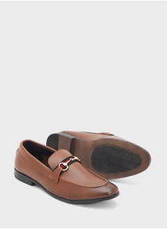 Robert Wood Webbing Detail Formal Loafer Slip Ons  - Image 3