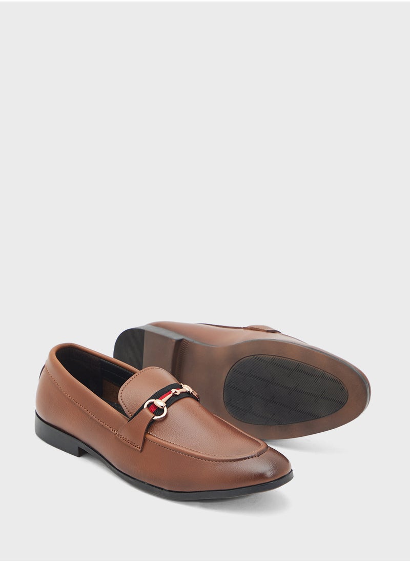 Robert Wood - Webbing Detail Formal Loafer Slip Ons - Image 1