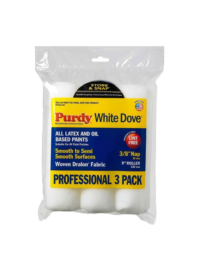 Purdy 3-Piece High Quality Durable Paint Roller Cover Set White 2.3 x 6.1 x 9 inch 14B863000 - Image 2