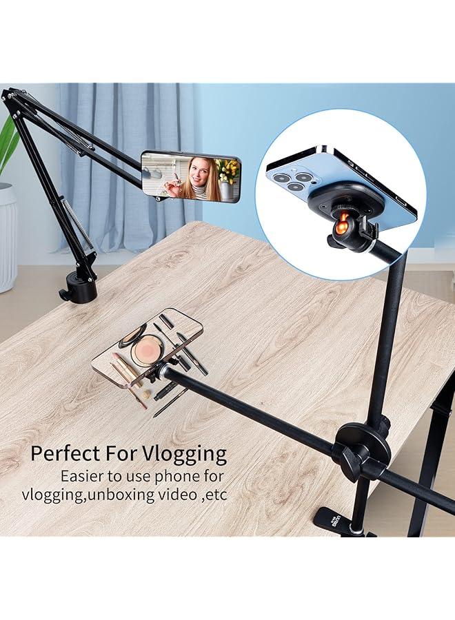 KASTWAVE Mg-01 Magnetic Tripod Mount,1/4 Inches Tripod Adapter Magnetic Ring, Multiple Locating Holes For Arri,Compact Size For Iphone 14/13/12 Series And All Phones And Cases - Image 3