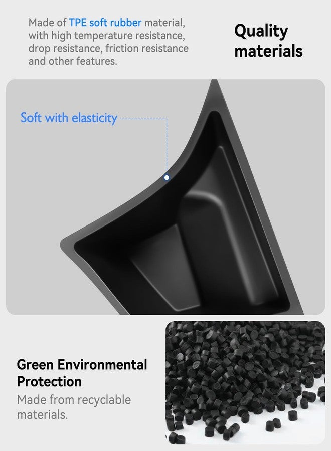VIHIMAI Tesla Model 3 Rear Trunk Organizer Storage Box Side Bin with Lid for New Model 3 2024 Highland - Image 3