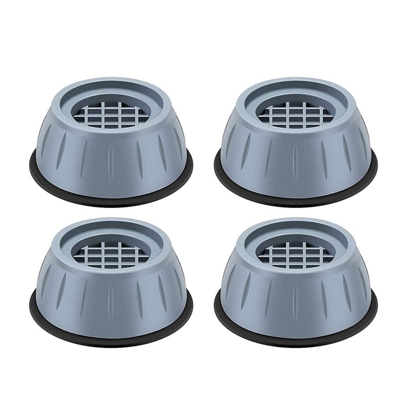 Anti Vibration Pads for Washing Machine, Shock Absorber Noise Cancelling, Washer Support, Heightening Pads, Round, Pack of 4  - Image 1