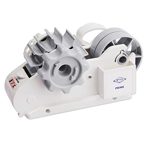 MoTEX Tape Dispenser Compatible with 3 Inch Core Tapes, 3 Rolls of Transparent Tapes with Dispenser -Prime (White) - Image 1