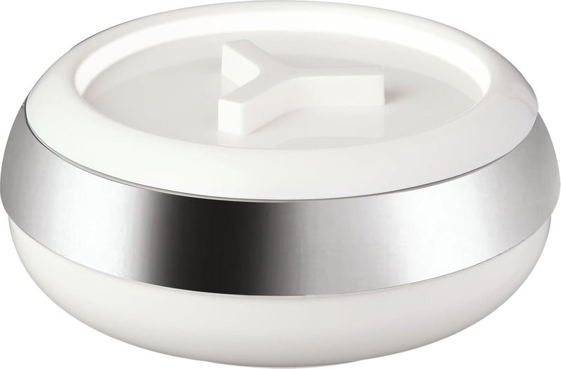 JAYPEE JAYPEE Palazio 1200 Ultra Inner Stainless Steel Casserole Pu Insulated Lockable Lid Food Grade Rustproof Hotbox for Kitchen Hot Pot for Rice Stackable Ideal for Gifting Capacity 1150 ml White  - Image 1