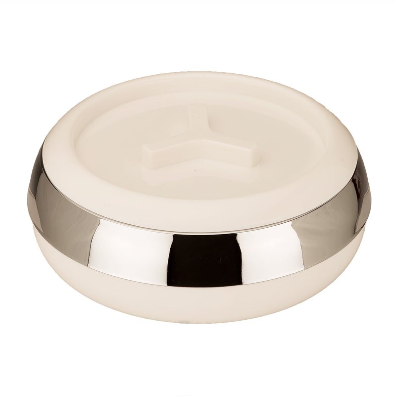 JAYPEE JAYPEE Palazio 1200 Ultra Inner Stainless Steel Casserole Pu Insulated Lockable Lid Food Grade Rustproof Hotbox for Kitchen Hot Pot for Rice Stackable Ideal for Gifting Capacity 1150 ml White  - Image 3