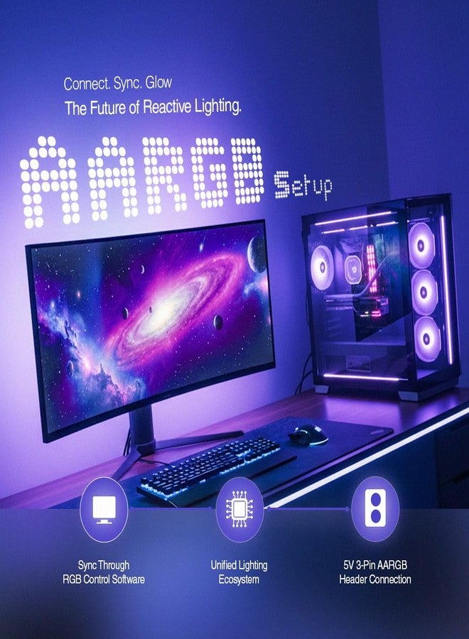 MITSUKO Ambit 2 PC/Monitor Screen Sync Backlight, USB Plug & Play, Real-Time Color Matching, App Control for Windows & Mac, Dynamic & Static RGB Lighting Modes, Keyboard/Mouse Triggered Effects for Gaming - Image 5