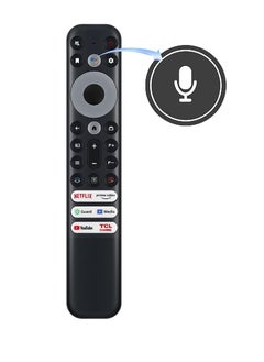 ICS Voice Remote Control Compatible For TCL 8K QLED 4 Series 4k UHD LED Smart Android Televisions with Netflix YouTube Guard Media Prime Video TCL Channel Apps Black  - Image 4