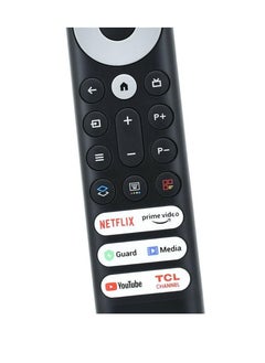 ICS Voice Remote Control Compatible For TCL 8K QLED 4 Series 4k UHD LED Smart Android Televisions with Netflix YouTube Guard Media Prime Video TCL Channel Apps Black  - Image 5