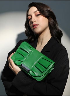 Haute Sauce Women's The Ruched Sling Bag - Shamrock Green  - Image 2