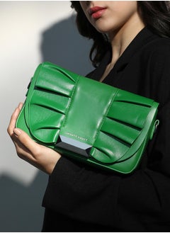 Haute Sauce Women's The Ruched Sling Bag - Shamrock Green  - Image 3