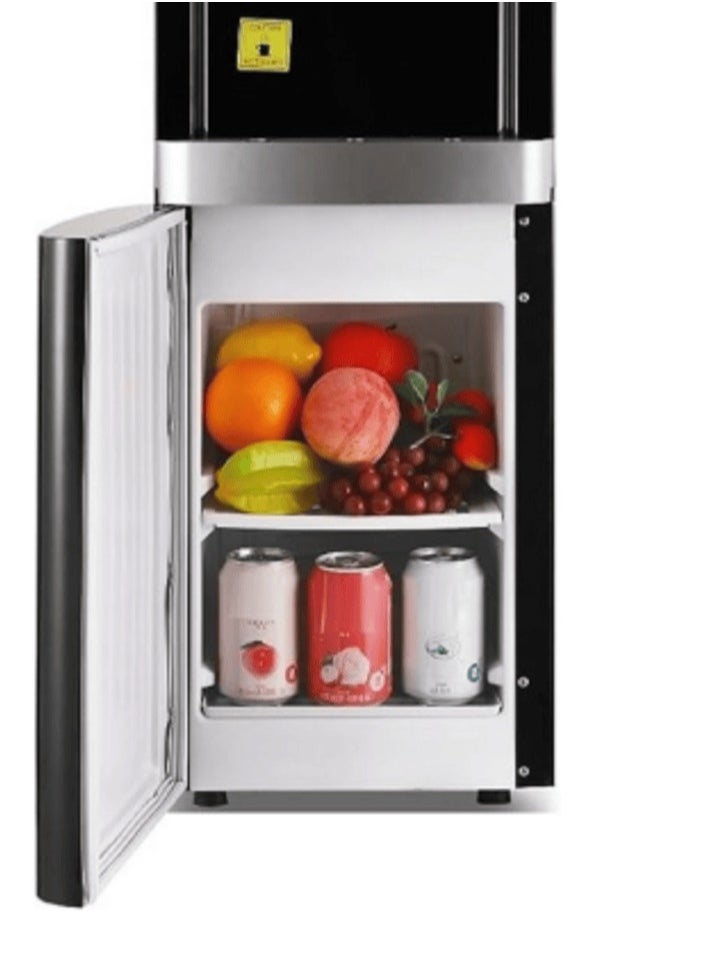 zada - ZADA ZWD-250F 3-tap cold/hot/lukewarm water dispenser with bottom refrigerator, black - Image 1