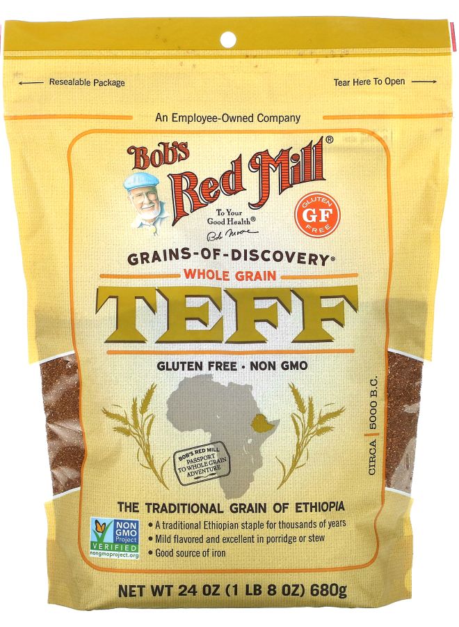 Bob's Red Mill حبوب التيف الكاملة 24 أونصة (680 جرام)