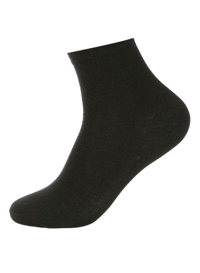 Set Of 5 Breathable Thin Deodorization Socks Black - Image 2